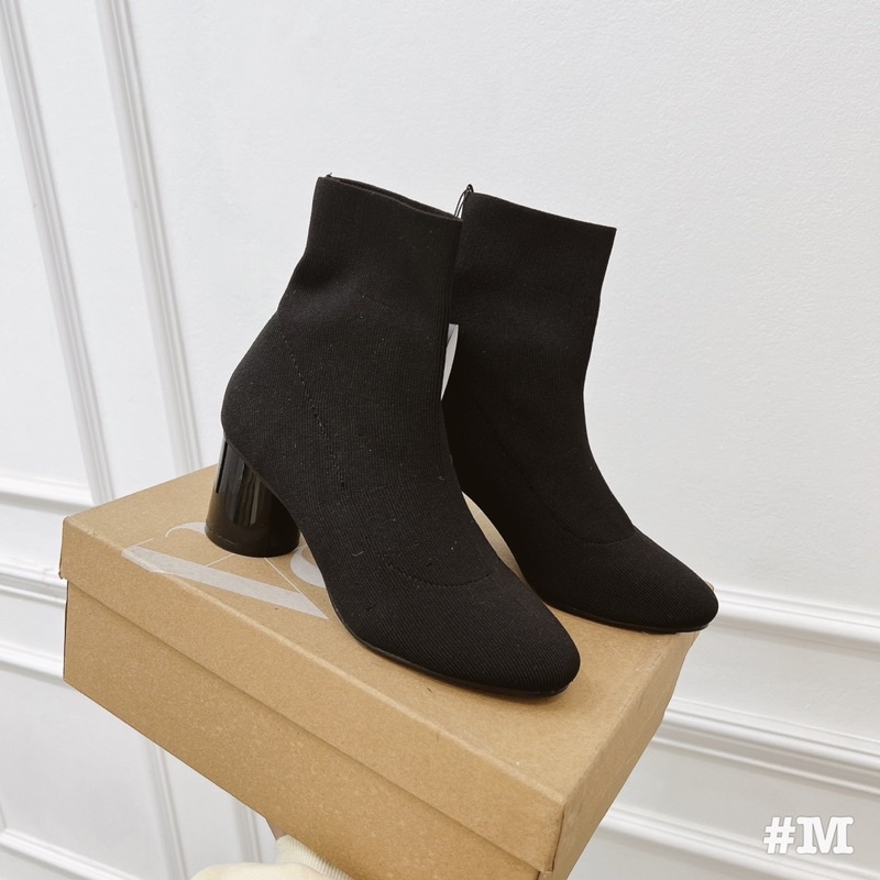 Boot len zara gót tròn