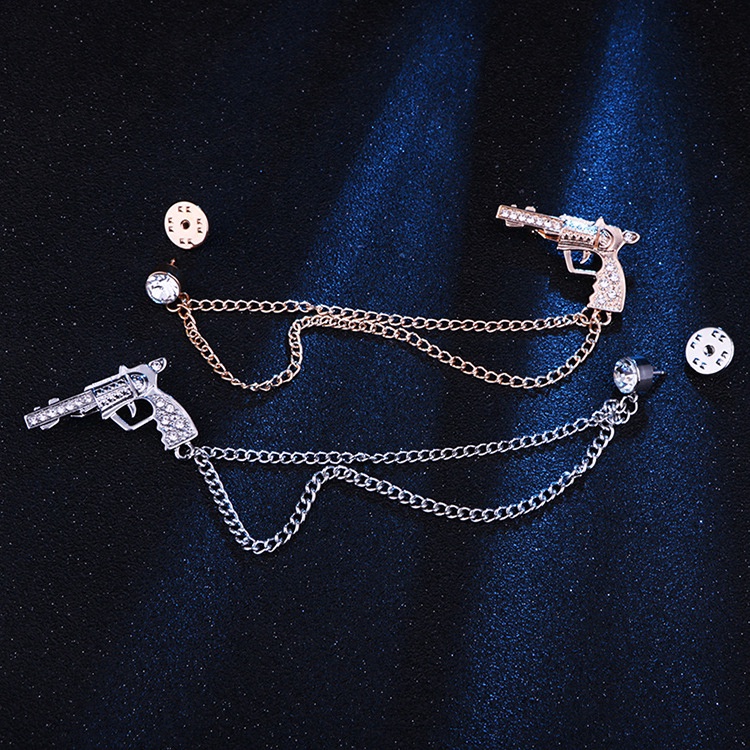 EFAN Cài Ngực Áo Hình Súng Lục Sáng Tạo Cho Nam