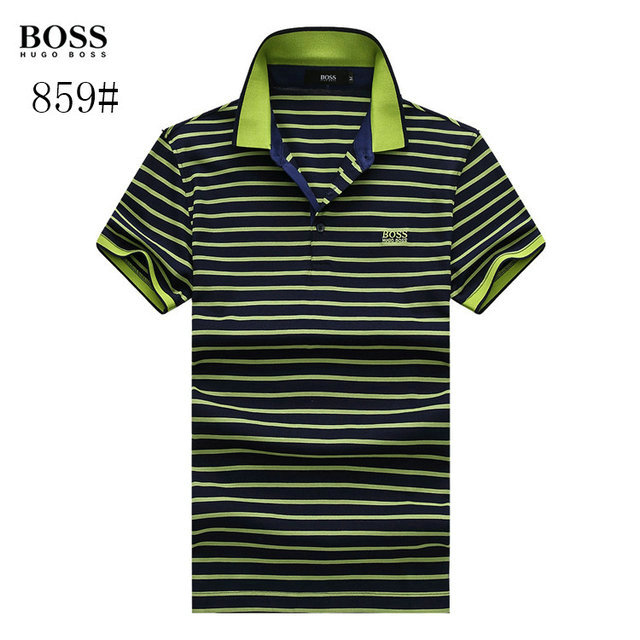 HUGO BOSS Áo Thun Polo Ngắn Tay Họa Tiết Sọc Ngang Thời Trang 2020 Dành Cho Nam