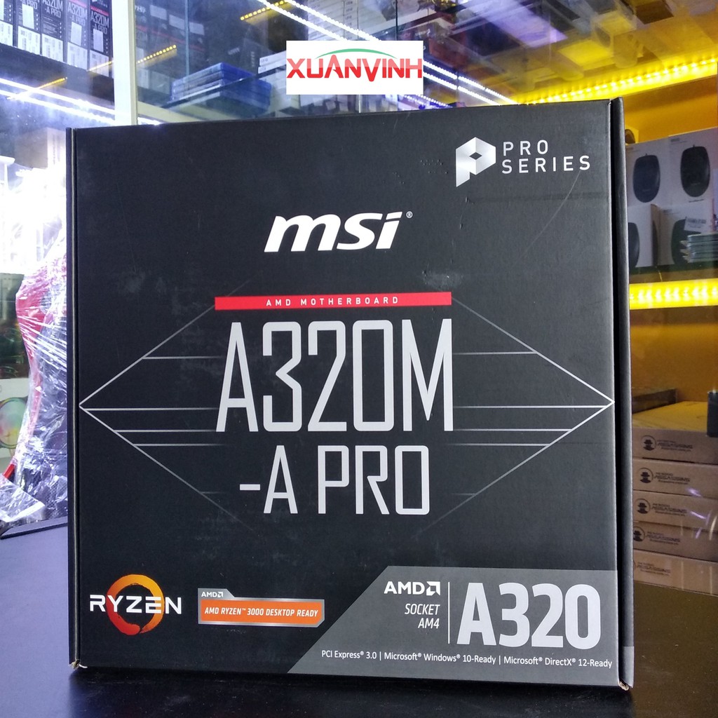 BO MẠCH CHỦ MSI A320M A PRO ( NEW , BH Chính Hãng 36 tháng )