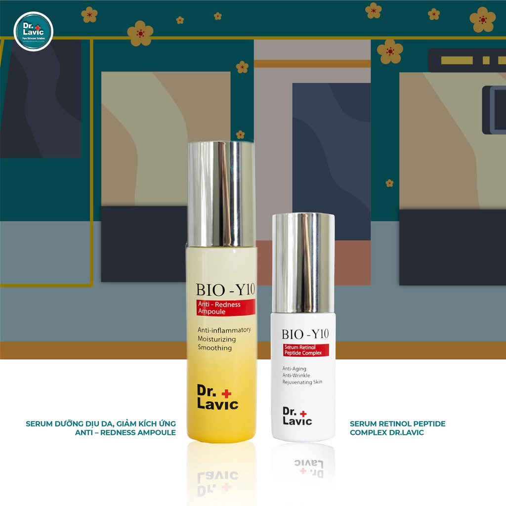 Serum dưỡng da DR.LAVIC Bio-Y10 Anti Redness Ampoule phục hồi và tái tạo da công nghệ USA 30ml DR923