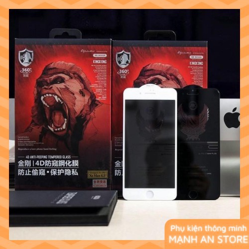 Kính cường lực iphone chống nhìn trộm ⚡𝐅𝐑𝐄𝐄𝐒𝐇𝐈𝐏⚡ Kính cường lực KINGKONG chính hãng