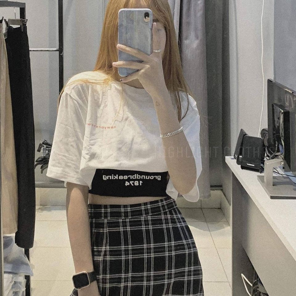 [ Mã WASTAPR giảm 10K đơn 50K] Áo Croptop Ôm Kèm Bra GROUNDBREAKING 1974 | BigBuy360 - bigbuy360.vn