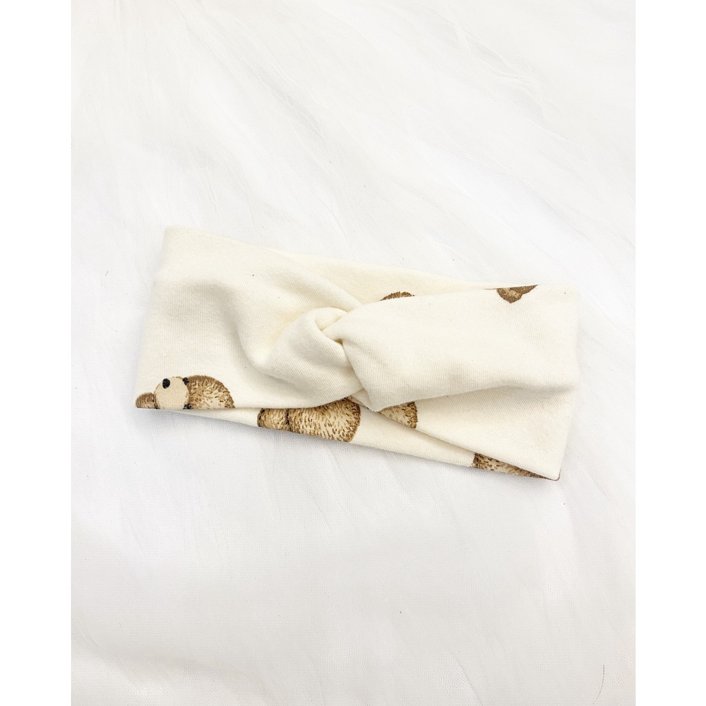 Turban nơ, chấm bi, động vật  hoạ tiết đáng yêu cho các bé