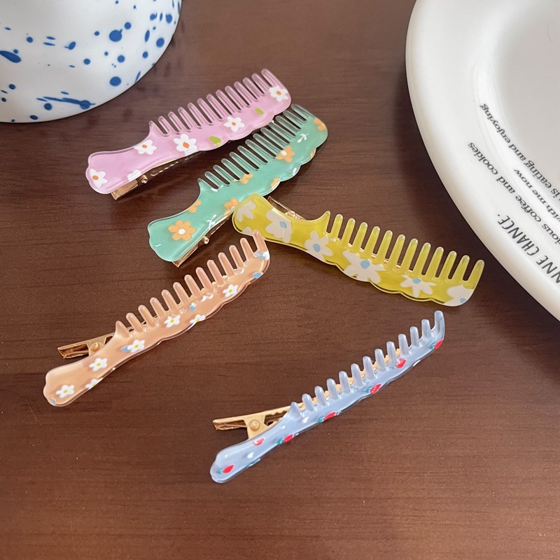 Kẹp tóc mái hình lược xinh xắn dễ thương