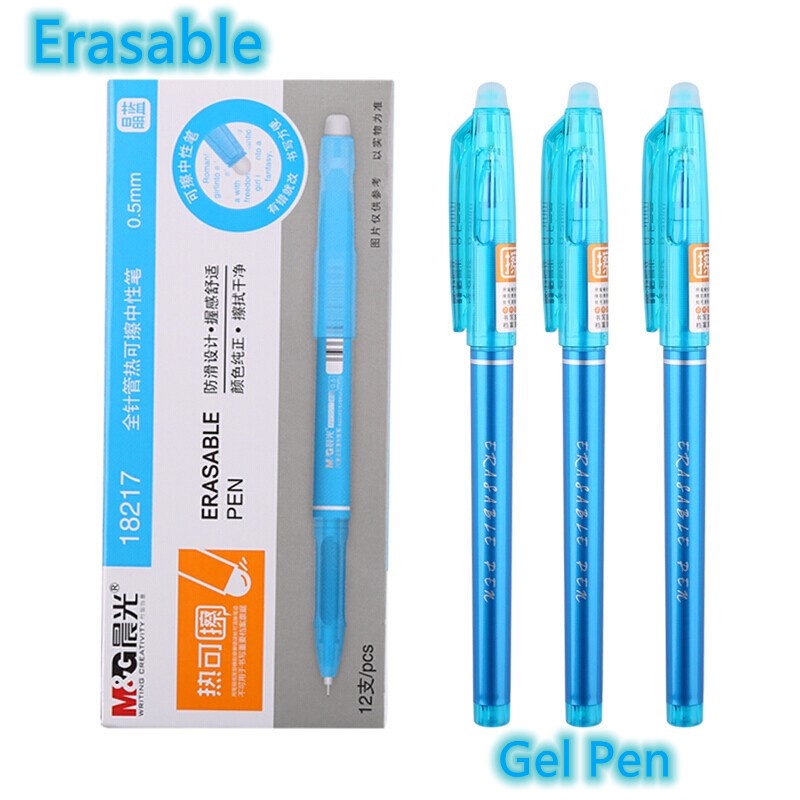 Bút mực gel ngòi 0.5mm có thể tẩy được tiện lợi cho học sinh