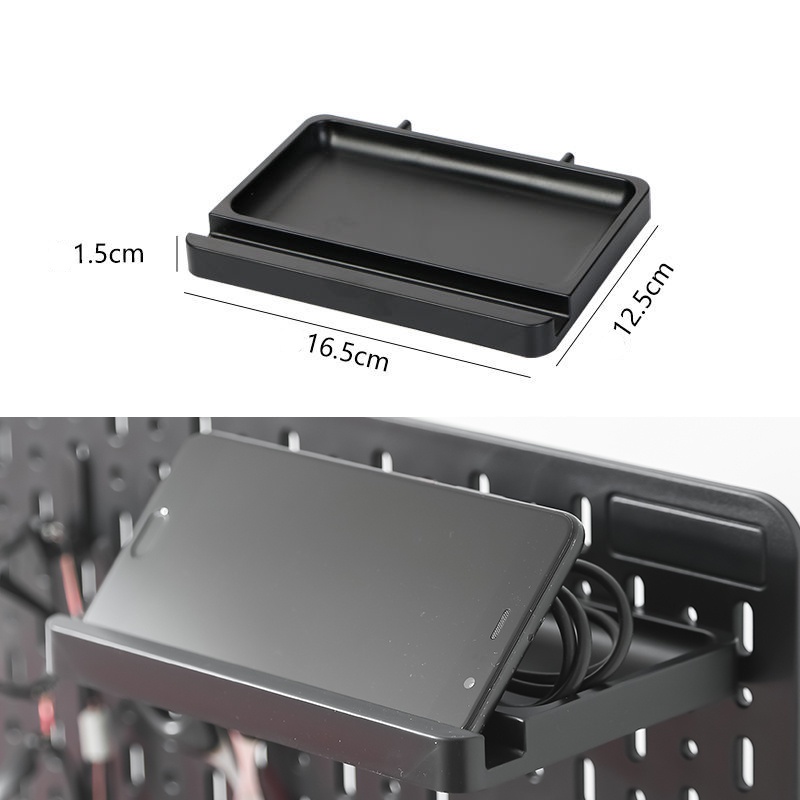Kệ phụ kiện cài bảng pegboard NB06 đen bảng cài NB132/NB132