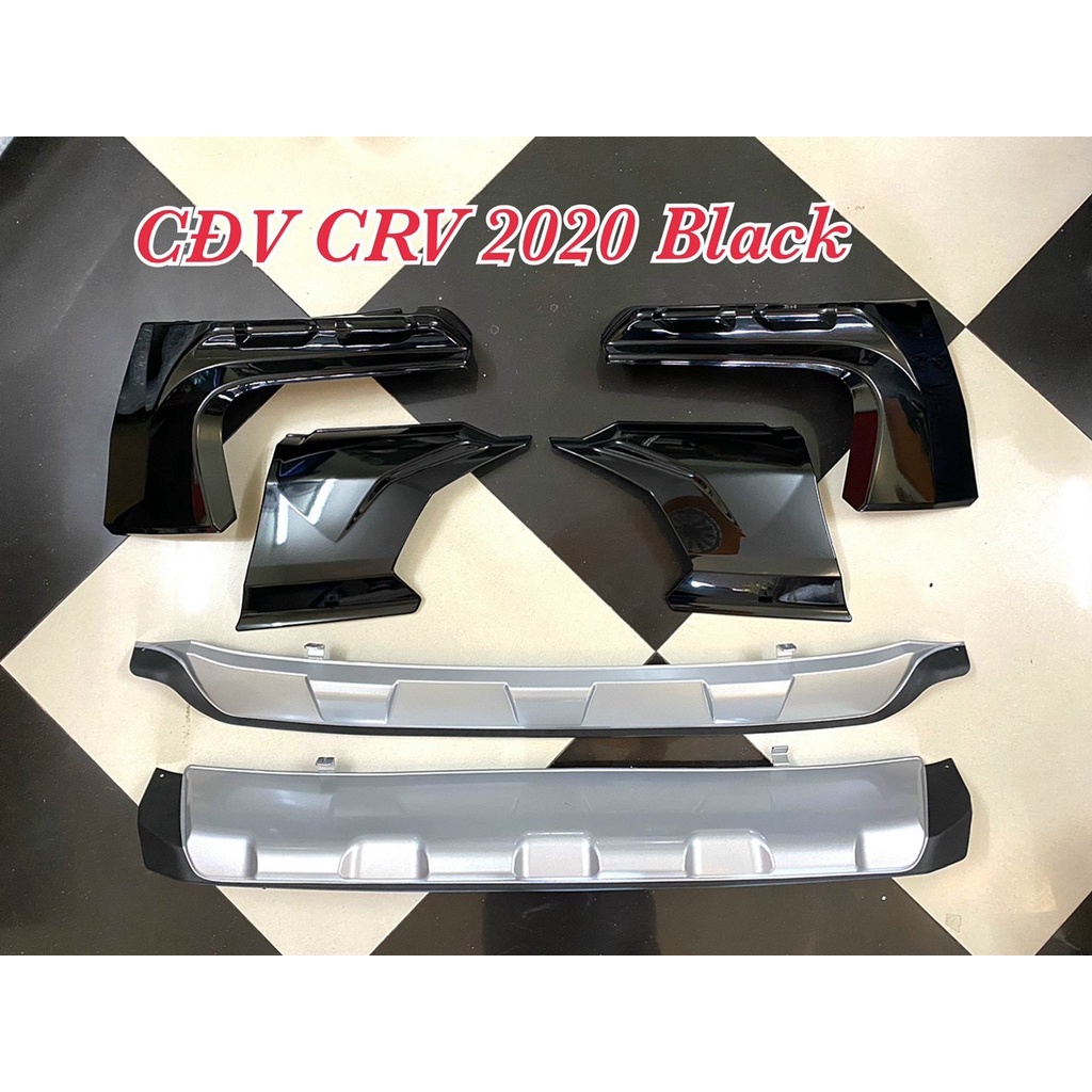 Ốp chống đá văng Honda Crv 2020-2021, bộ cản trước sau CRV. Có 3 màu trắng, đen, carbon