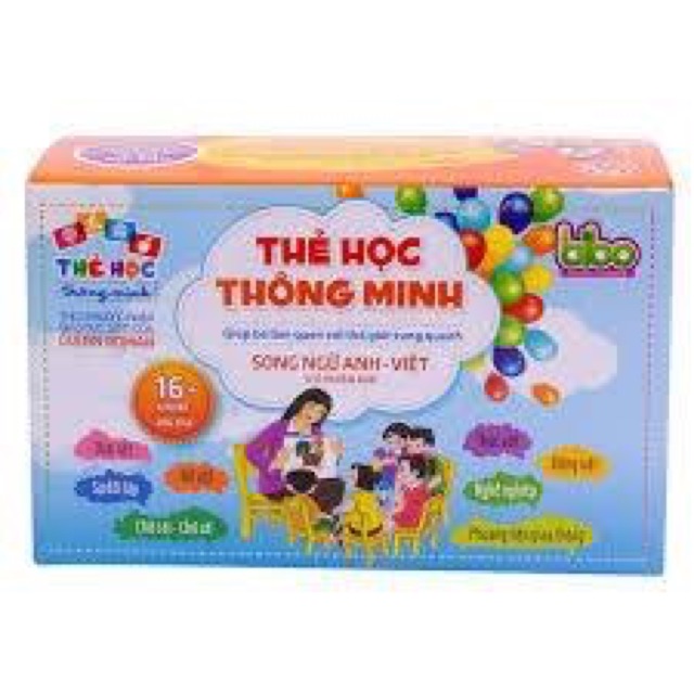 Bộ 460 thẻ học thông minh 16 chủ đề cho bé