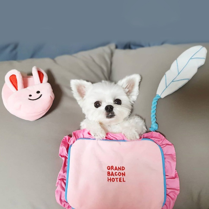 Xiangbao Set 3 Thú Nhồi Bông Đồ Chơi Âm Thanh Trốn Tìm Cho Cún Cưng