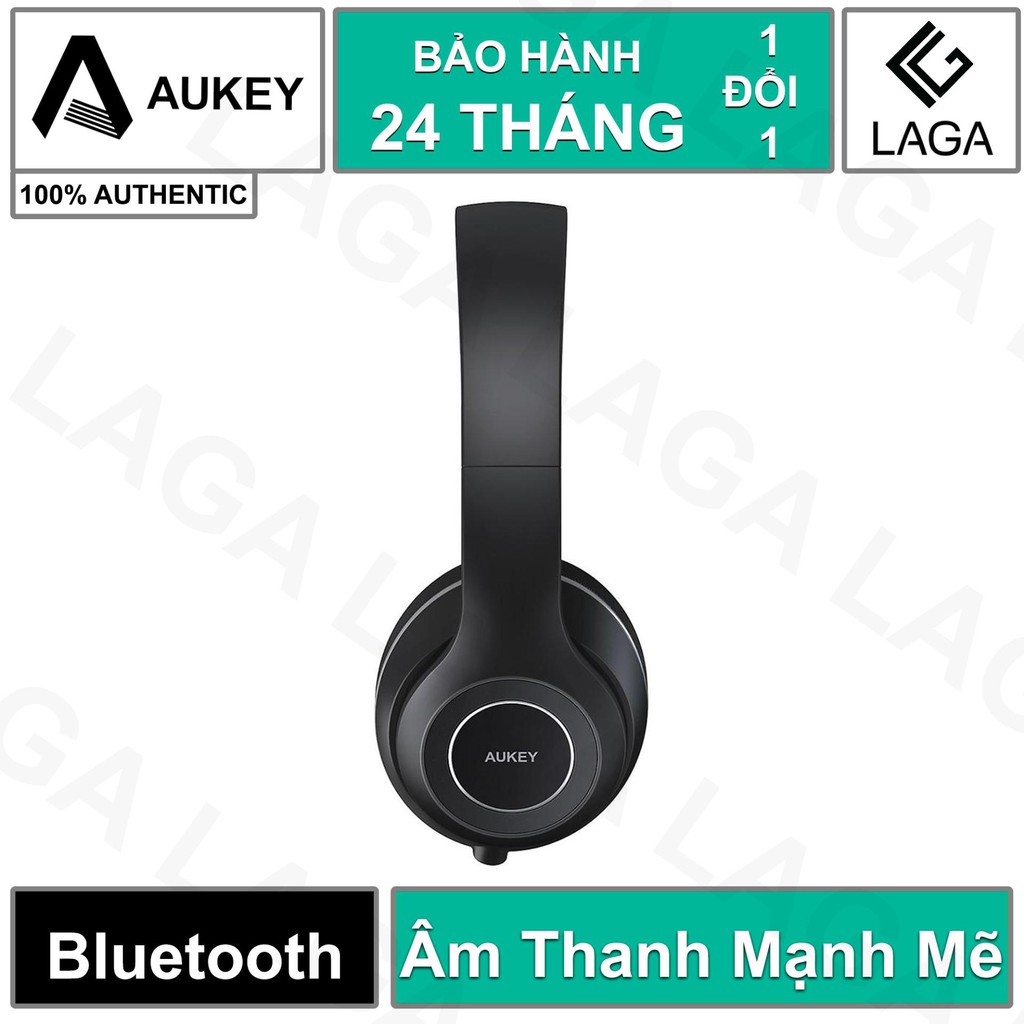 Tai Nghe Bluetooth Chụp Tai Aukey Driver Cỡ Lớn 40mm Tích Hợp Míc Đàm Thoại Dễ Dàng Thu Gọn - EP-B52