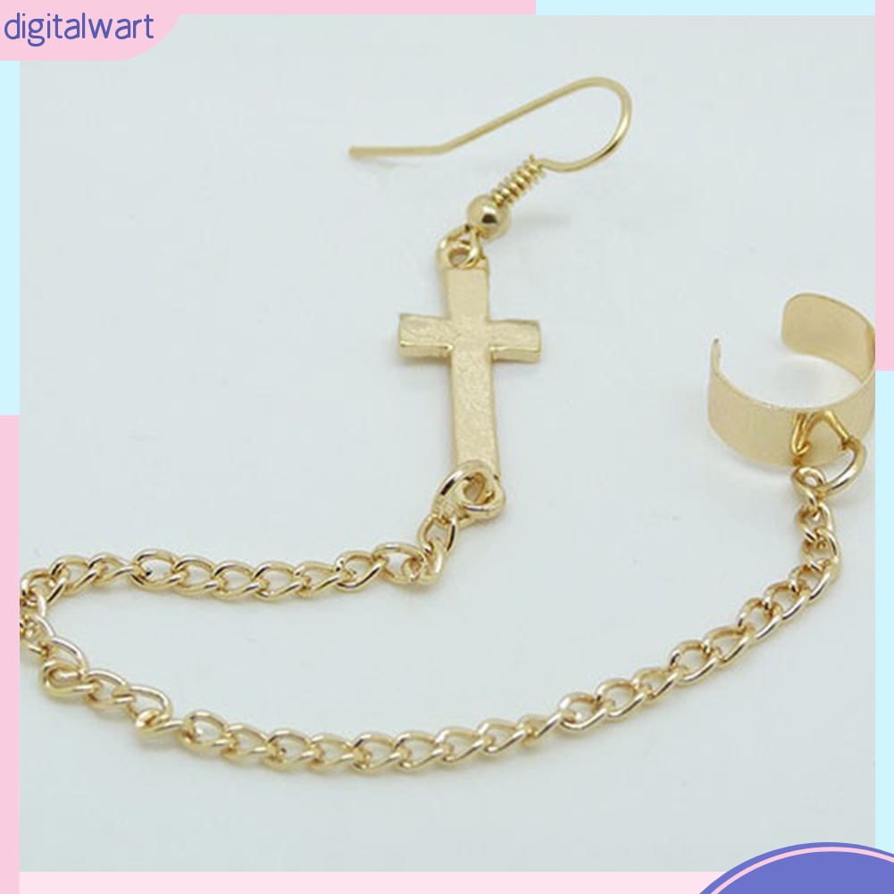 Khuyên Vành Tai Kim Loại Hình Chữ Thập Thời Trang Cho Nữ