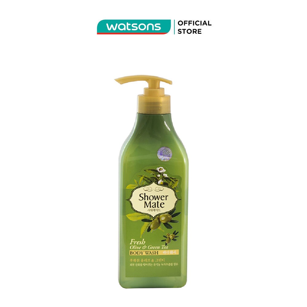 Sữa Tắm Showermate Fresh Olive &amp; Green Tea Tinh Chất Ôliu &amp; Trà Xanh Chống Lão Hóa 550g