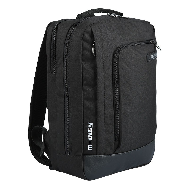 Balo Laptop SimpleCarry M-City i14 Chất Liệu:Polyester trượt nước  Số Ngăn:1 ngăn chính  3 ngăn phụ -- Ngăn Laptop:14 in