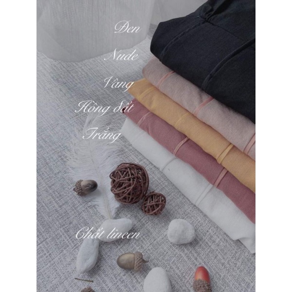 Đầm midi tay phồng chạy viền