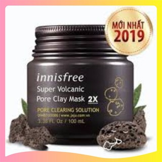 MẶT NẠ / Mặt nạ đất sét Super Volcanic Pore Clay Mask Innisfree 100ML