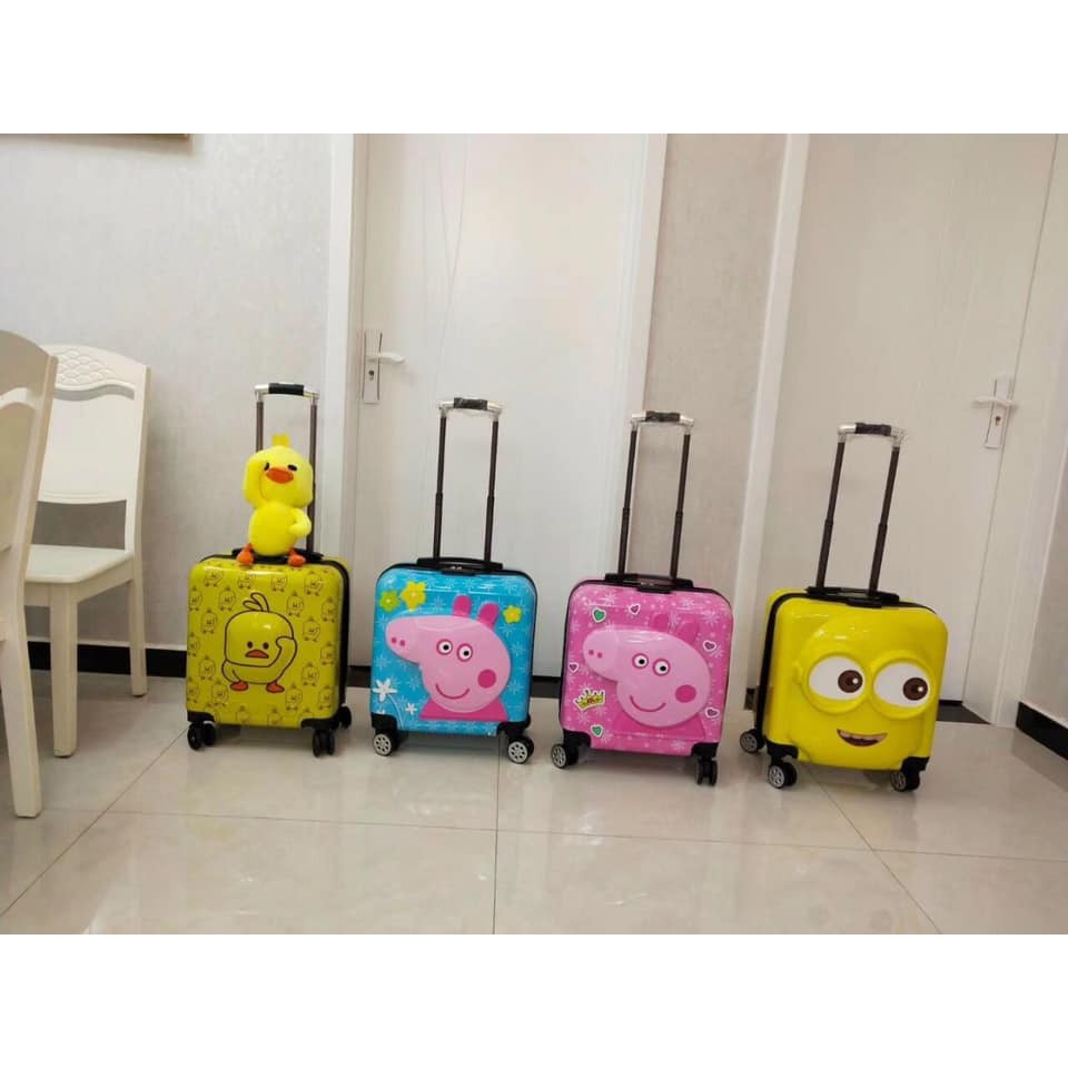 VALI VỊT VUÔNG, HEO PEPPA VUÔNG, MINION, SƯ TỬ, KHỦNG LONG, HƯƠU CAO CỔ, MÈO size 18inch