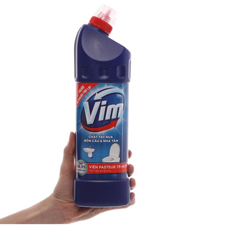 Nước Tẩy Bồn Cầu, Nhà Tắm Vim Diệt Khuẩn chai 900ml