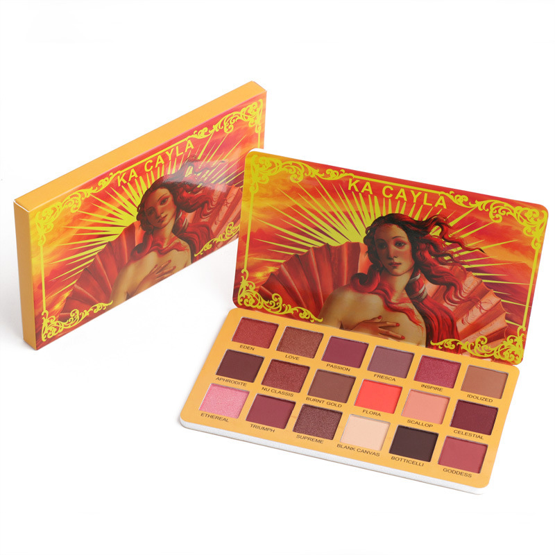 [Hàng mới về] Bảng phấn mắt 18 màu sắc tông lì và tông màu lấp lánh chống nước lâu trôi