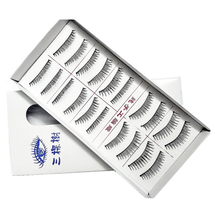 Hộp 10 Cặp Lông Mi Giả Mềm Mại Dành Cho Trang Điểm