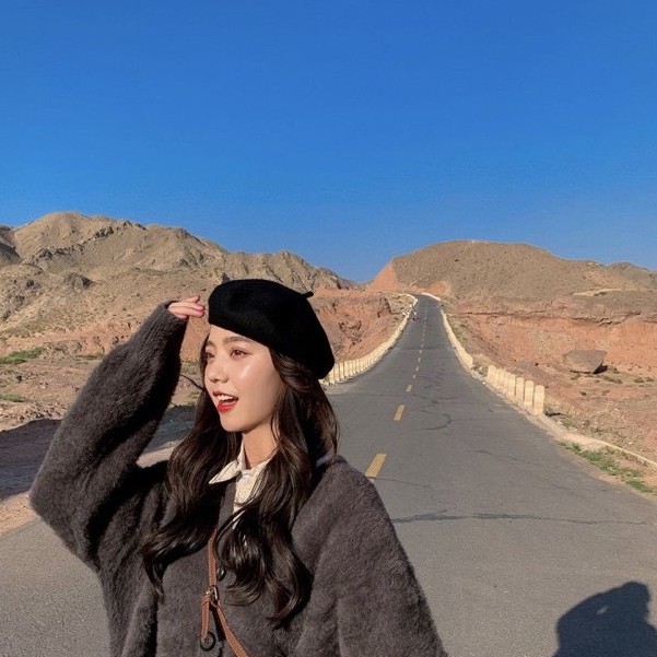 Mũ nồi beret chất dạ cao cấp form đẹp