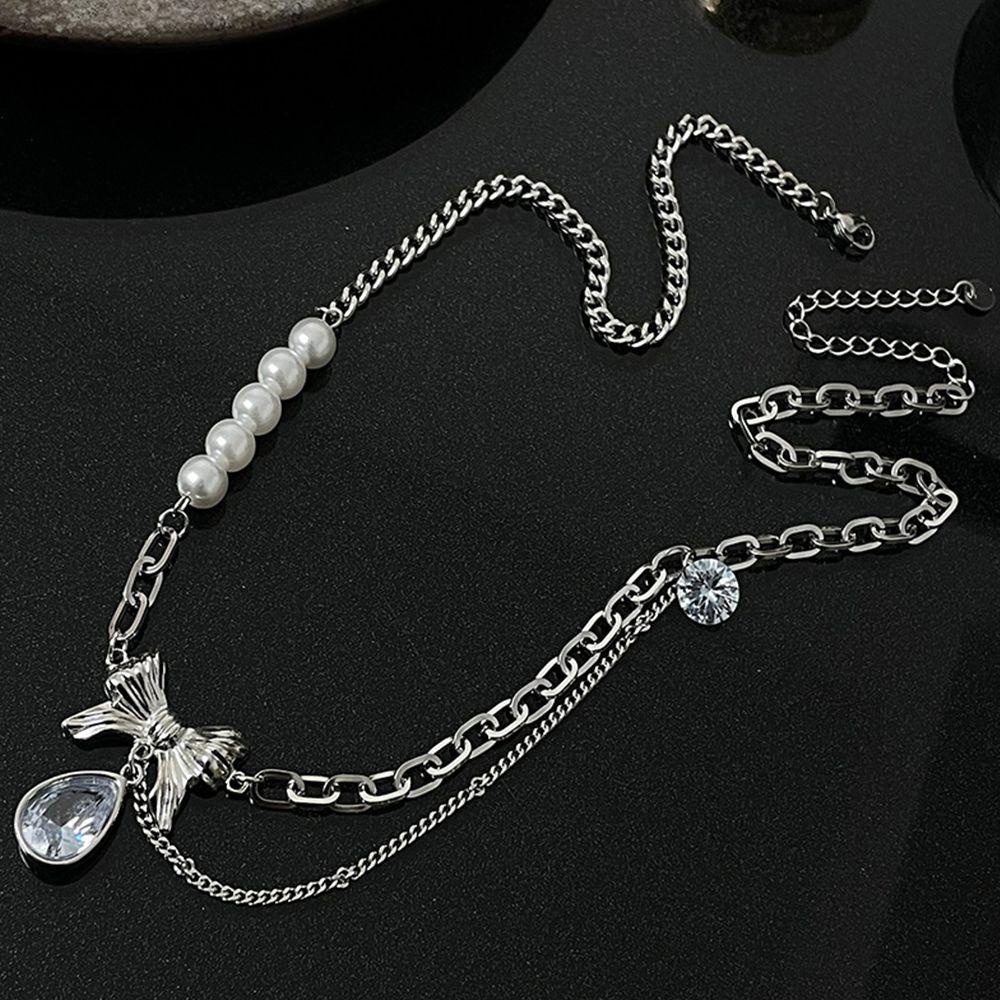 Dây Chuyền Chất Liệu Thép Titan Thiết Kế Đơn Giản Sáng Tạo Thời Trang Cho Nữ|Vòng Cổ Choker Thời Trang Cá Tính