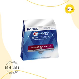 BEAUTYBOXHN [MIẾNG DÁN TRẮNG RĂNG Crest 3D White Glamorous White Whitestrips | 16 Treatments]