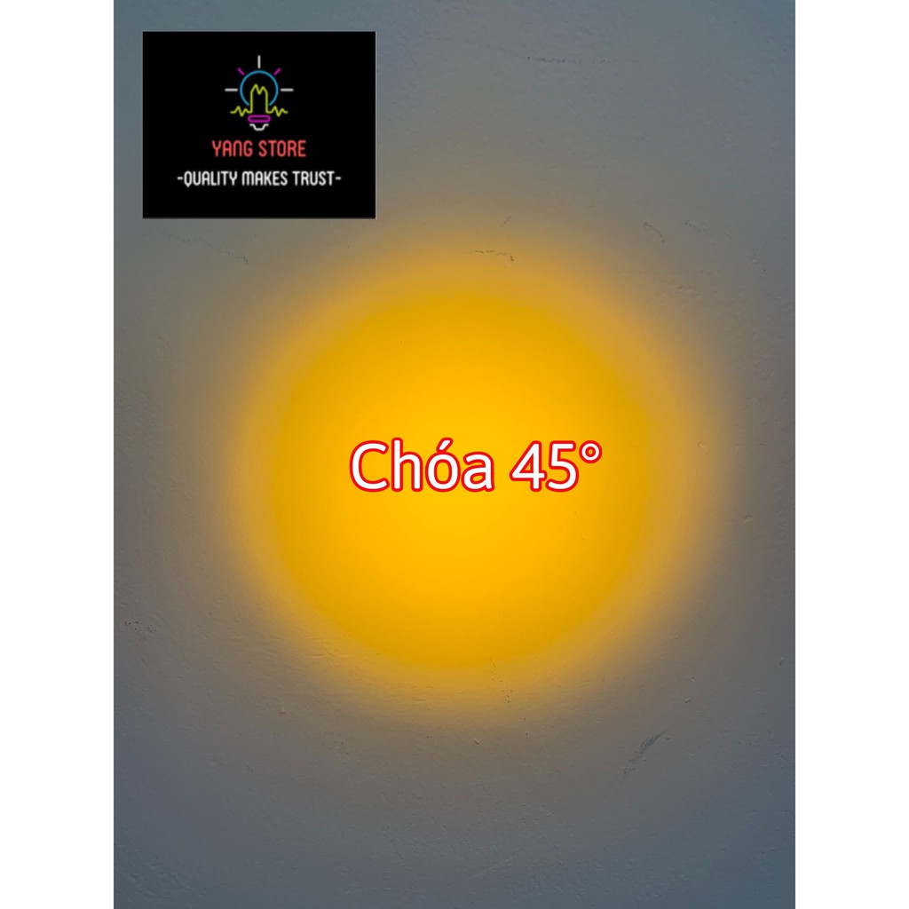 [5cái] chóa led đơn 1W,3W góc sáng 30°,45°,60°