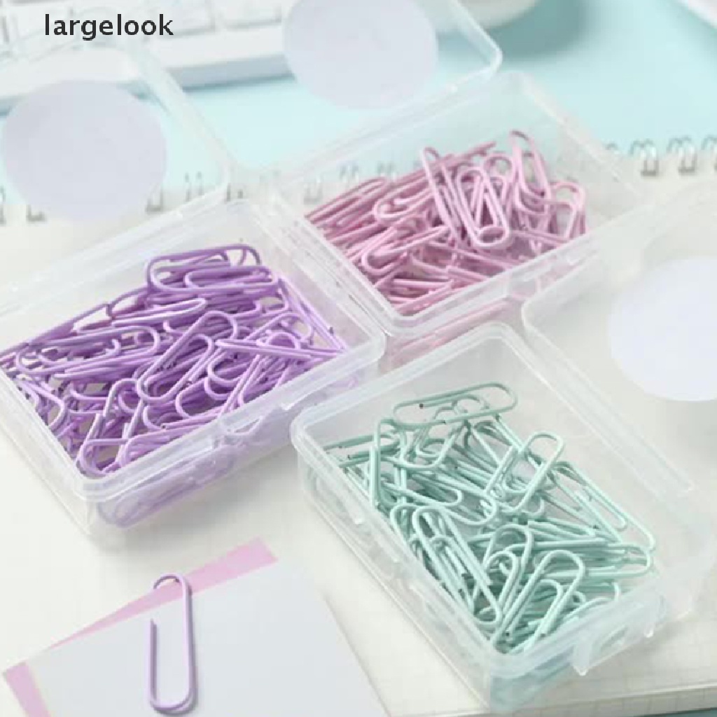 Kẹp giấy bằng kim loại màu sắc macaron xinh xắn