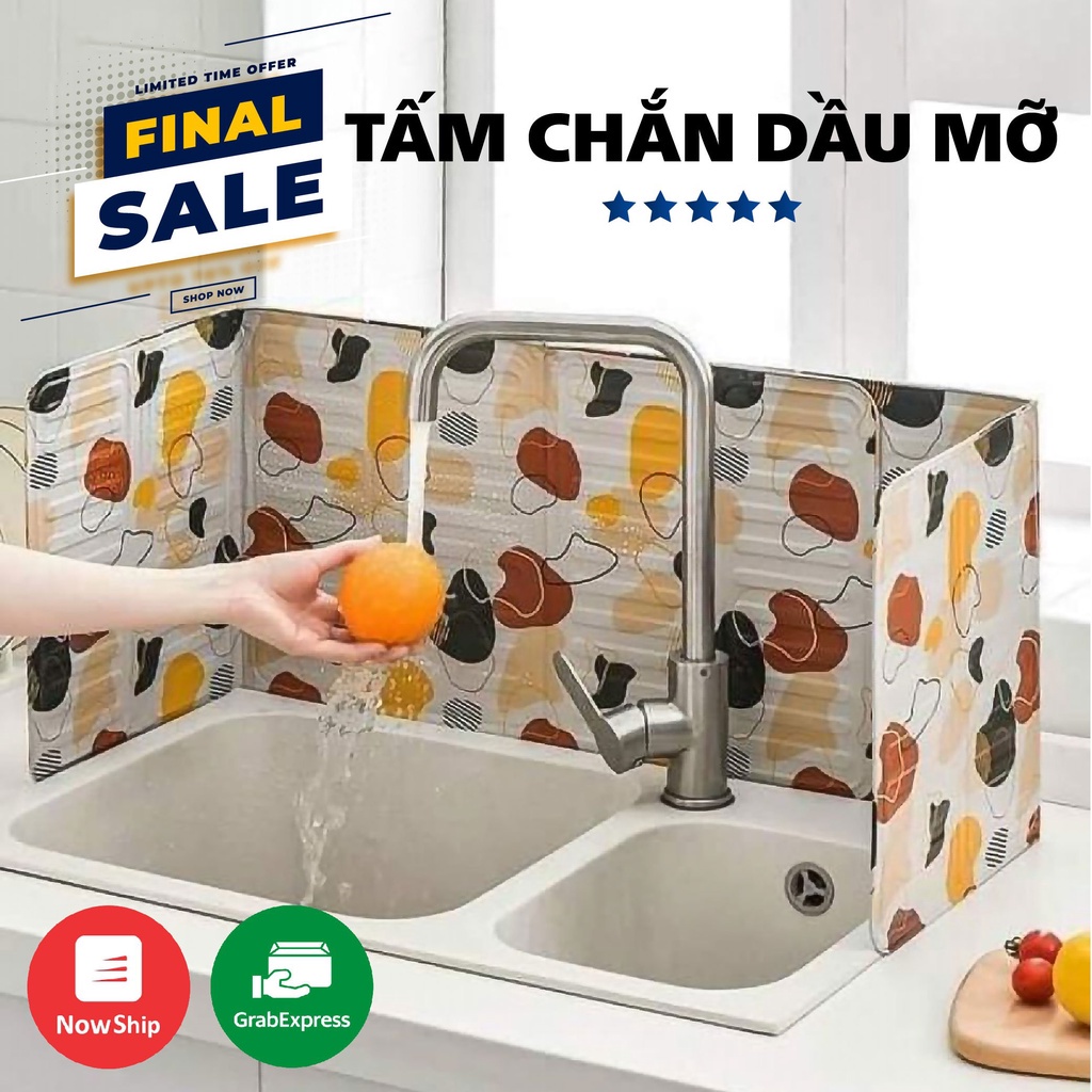 Tấm chắn dầu mỡ,vách ngăn chắn gió nhiều hình dễ lau chùi