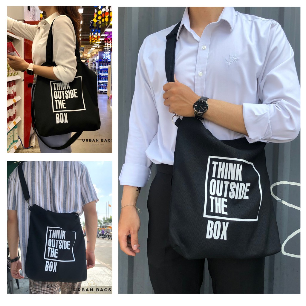 Túi vải đeo chéo cầm tay nam nữ [Trợ giá ship] [Urban Bags]