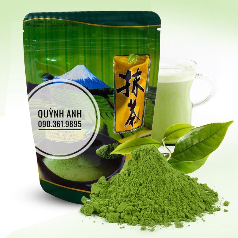 Bột matcha nhật fuji chính hãng gói 100gr 500gr - ảnh sản phẩm 1