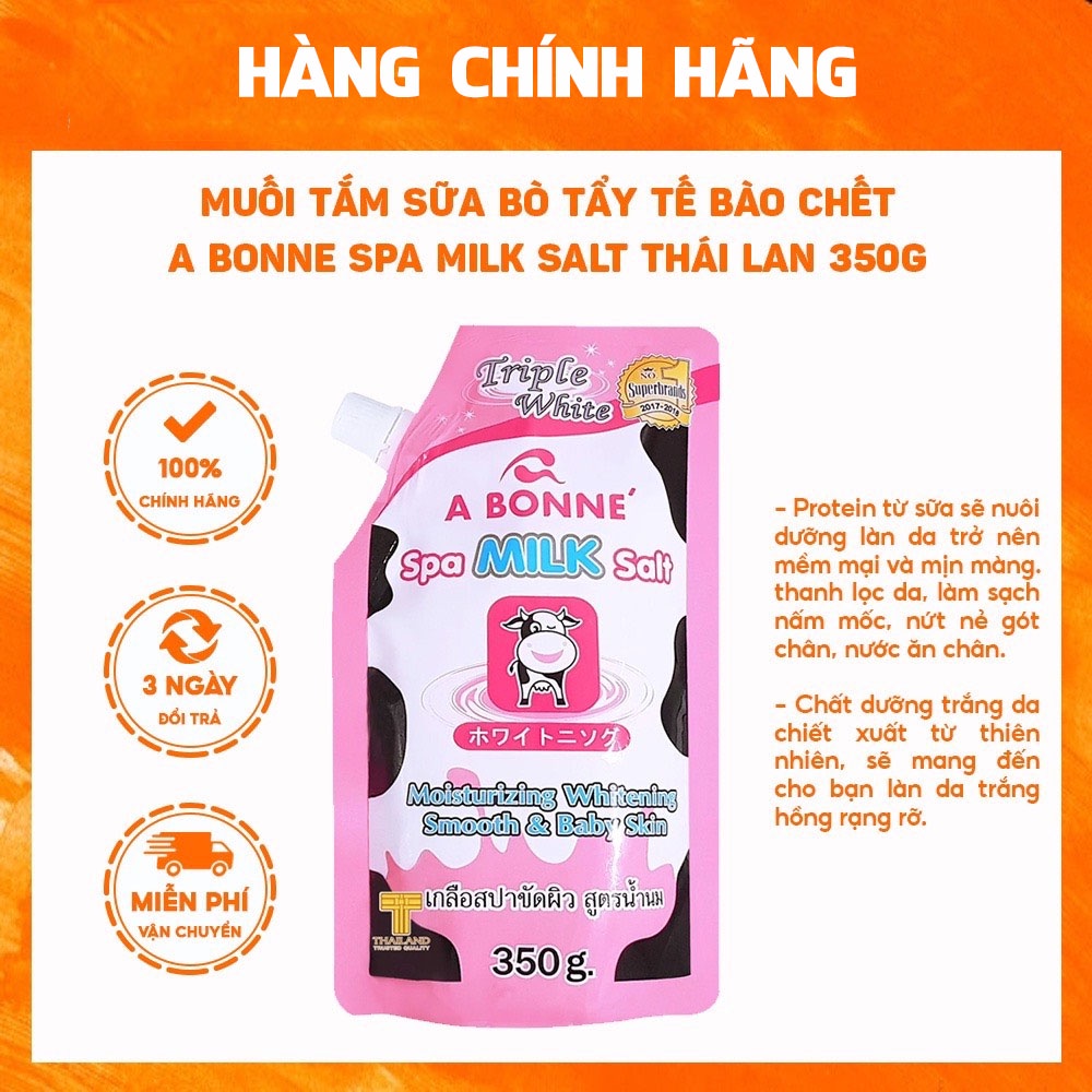 TẨY DA CHẾT BÒ SỮA THÁI LAN BONIE 350GR
