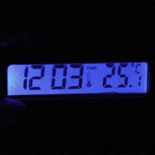 Đồng hồ nhiệt kế có màn hình LCD gắn xe ô tô