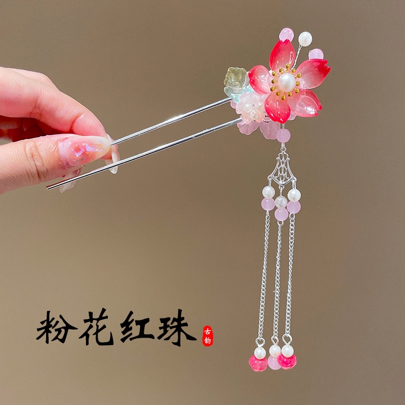 Trâm Cài Tóc Phối Tua Rua Phong Cách Trung Hoa Cổ Điển Cho Nữ