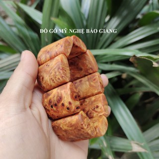 Vòng tay gỗ nu huyết long để mộc thơm ngào ngạt