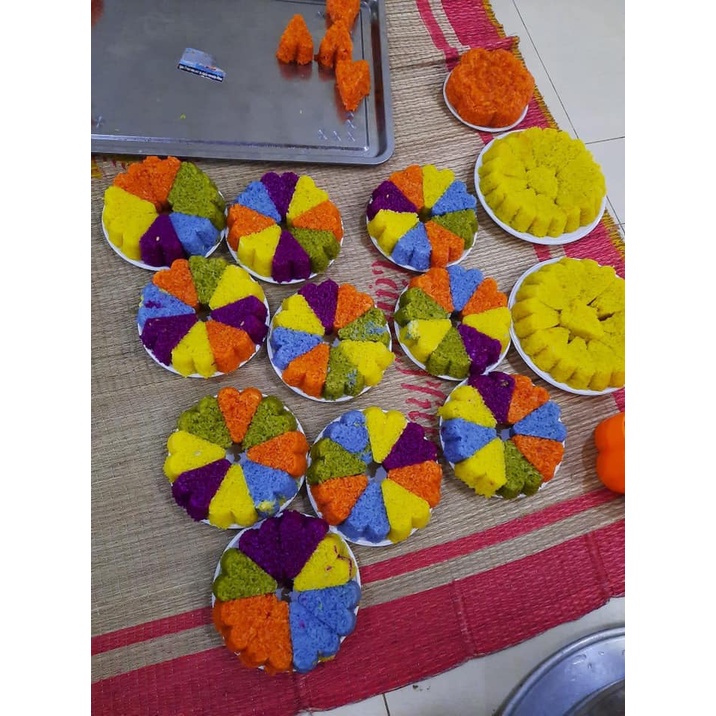 Khuôn Ấn Xôi Thạch Rau Câu Tim 8 Ngăn