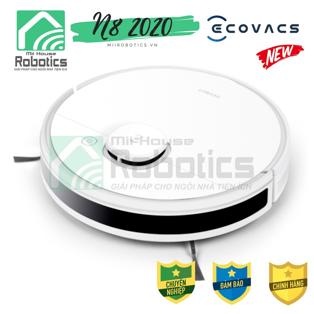 [Mod 2021] DEEBOT N8 diệt khuẩn ECOVACS Robot Hút Bụi - Robot lau nhà - Hàng mới 100% Chính hãng - Giá tốt nhất