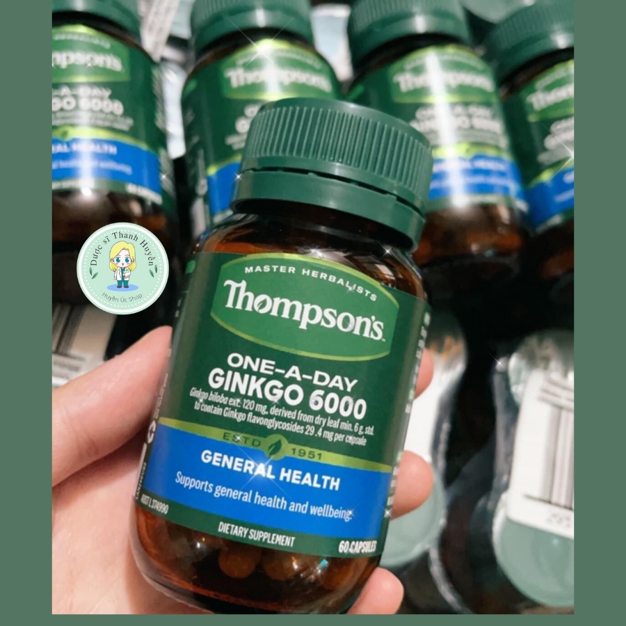 Viên uống bổ não Thompson's Ginkgo 6000mg 60 viên của Úc