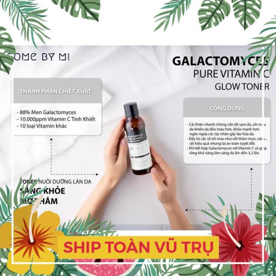 [FAKE TẶNG LUÔN] Nước Hoa Hồng Dưỡng Trắng, Chống Lão Hóa Some By Mi Galactomyces Pure Vitamin C Glow Toner 200ml