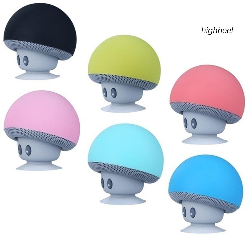 Loa Bluetooth Không Dây Mini Hình Cây Nấm Có Đế Hút Chân Không