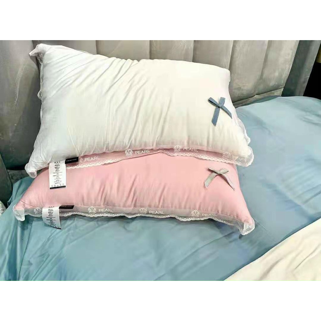 [NHẬP KHẨU CAO CẤP] GỐI COMFORT LIVING BÔNG MICROFIBER VỎ LỤA TỰ NHIÊN - 48x74cm