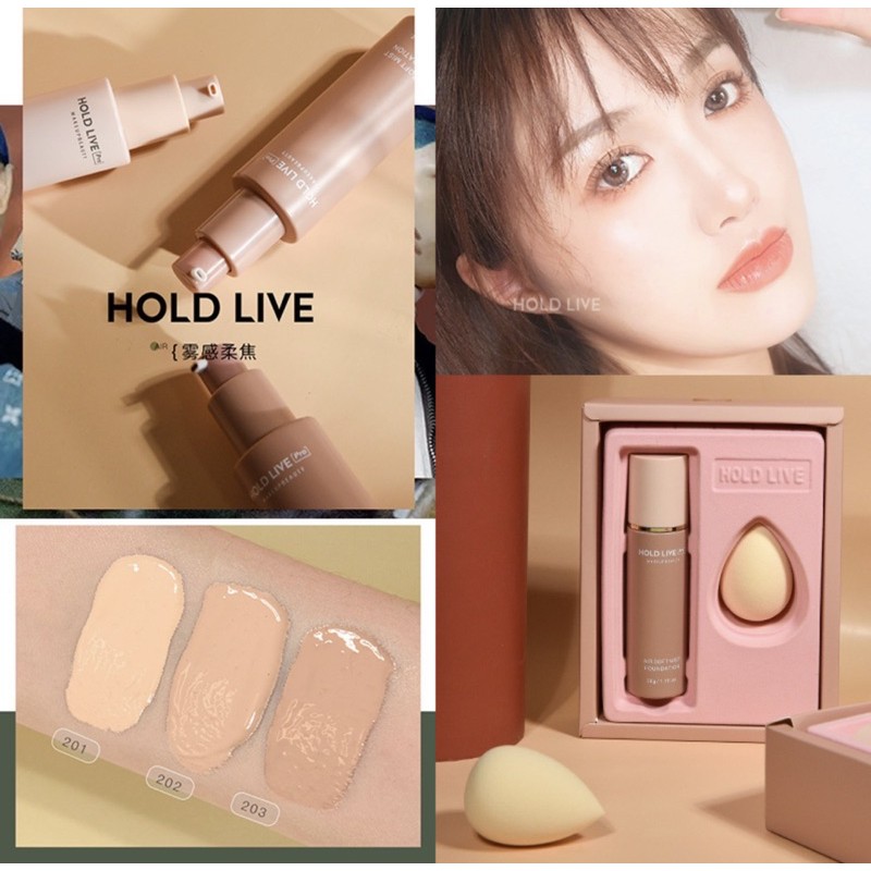 Kem nền Holdlive kèm mút tán