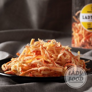 Mực Xé Sợi Hấp Dừa 300gr loại 1