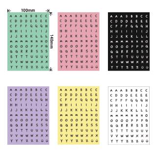 Mohamm Sticker dán hoạ tiết chữ cái tiếng Anh hỗ trợ trang trí sổ tay DIY tiện dụng