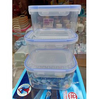 Hộp nhựa đựng thức ăn Việt Nhật set 3 hộp [xả kho]