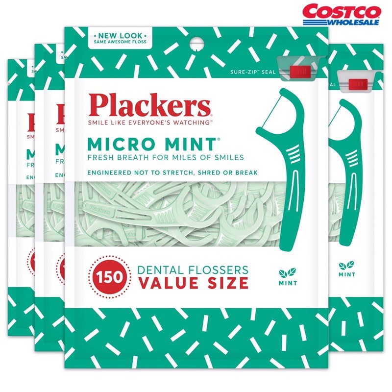 Chỉ nha khoa Plackers Micro Mint của Mỹ 150 cây