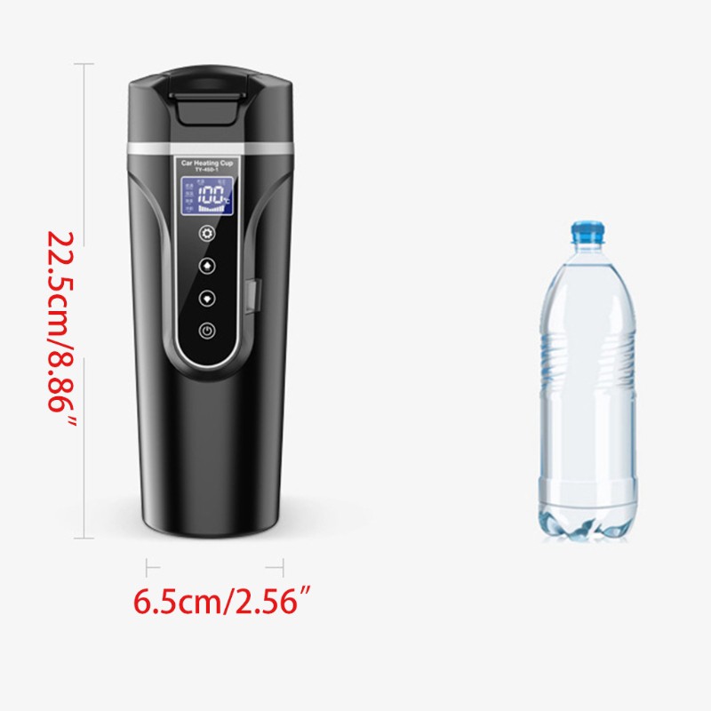 Bình đun nước giữ nhiệt bằng thép không gỉ 12v 24v an toàn tiện lợi cho xe ô tô