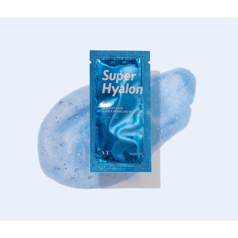 Bộ 3 sản phẩm chăm sóc da VT Super Hyalon (gồm: Mặt nạ sủi bọt, Tinh chất dưỡng và Kem chống nắng) PICKO