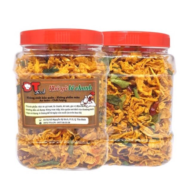 Khô Gà Lá Chanh Thượng Hạng DTfood (1kg) - Chứng nhận ATTP